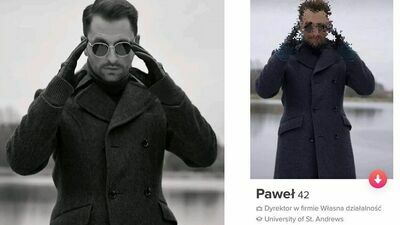 To zdjęcie Sebastiana Sagana, wykonane przez jego przyjaciela Bartłomieja Winiarczyka jest jednym z ukradzionych przez stalkera, które Robert I. wykorzystał do zbudowania swojego profilu na portalu randkowym.