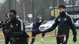 Górnik Łęczna w okresie przygotowawczym trenuje między innymi na boisku w Lubartowie