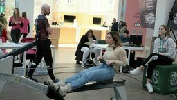 WOŚP 2023: Wiosłowanie w centrum handlowym 