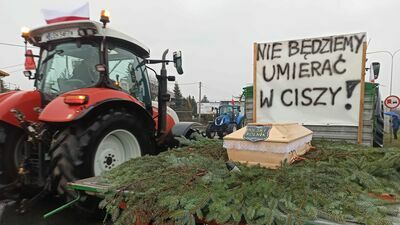 Protest AGROunii "Nie będziemy umierać w ciszy"