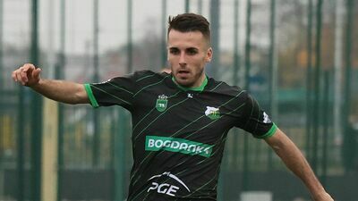 Patryk Czułowski zdobył jednego z goli dla Chełmianki w środowym sparingu z Motorem II