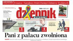 Pierwsza strona Dziennika Wschodniego z 1 marca 2023 r. 