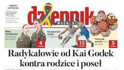 Pierwsza strona Dziennika Wschodniego z 16 lutego 2023 r. 