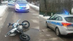 Nastolatek szalał na motocyklu. Ojciec jeździł bez prawa jazdy