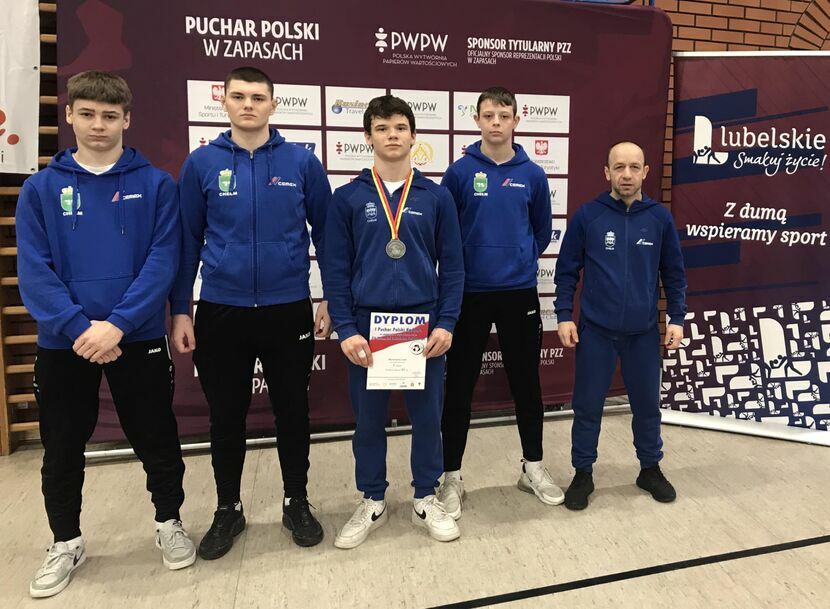 Iwo Borowiec z Cementu-Gryf Chełm zdobył srebrny medal podczas Pucharu Polski Kadetów