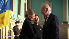 Joe Biden w Kijowie. Spotkał się z Wołodymyrem Zełenskim