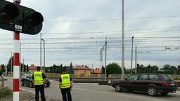 Przejazd w Terespolu przecina jedną z głównych ulic