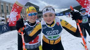 Monika Skinder (na pierwszym planie) rozczarowała podczas zawodów Pucharu Świata w Skandynawii