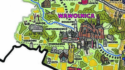 Przyszła pora na Wąwolnicę. Domicjan Grabowski namalował kolejną mapę