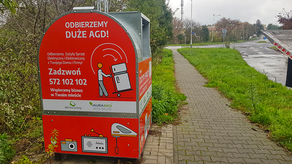 Za to, że mieszkańcy Zamościa wrzucali zużyty sprzęt do takich kontenerów, w mieście przybędzie drzew