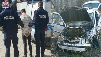Spowodował wypadek, a później uciekł. Dziecko zostało w aucie 