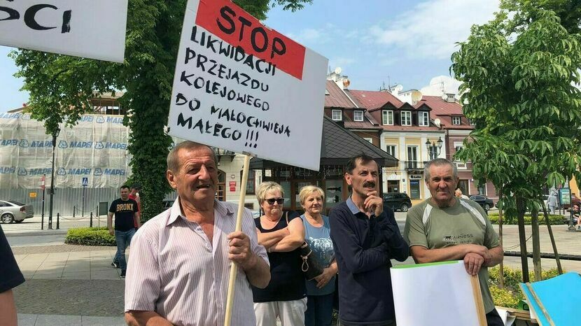 Pierwszy protest przeciwko planom CPK odbył się w Krasnymstawie na początku czerwca, później było jeszcze kilka kolejnych, m.in. w Wólce Orłowskiej i Zakręciu