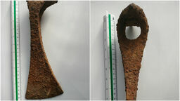 Niezwykłe znalezisko na Lubelszczyźnie. Z Bugu wyłowiono topór z wczesnego średniowiecza