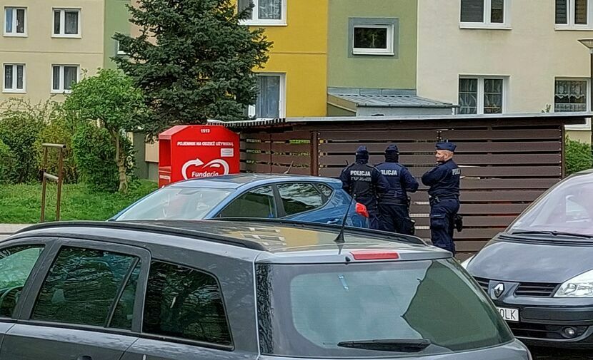 Policja na osiedlu Błonie