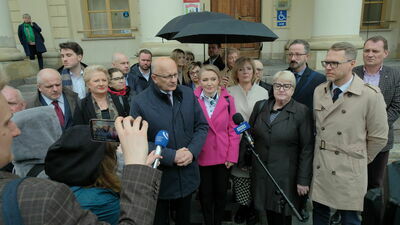 Konferencja prasowa polityków KO