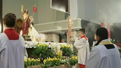 Rezurekcja w kościele św. Rodziny w Świdniku