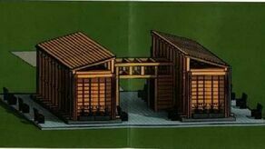 Tak, według projektu, może wyglądać hrubieszowska tężnia solankowa. Ma stanąć na terenach zielonych w pobliżu ośrodka sportu i rekreacji.