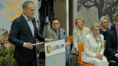 Tusk w Lublinie o budowie CPK: Zatrzymamy tę inwestycję!