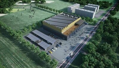 Takie usytuowanie Multifunkcjonalnego Centrum Rozwoju pokazywały władze miasta rok temu. W rzeczywistości hala będzie dalej od bloków.