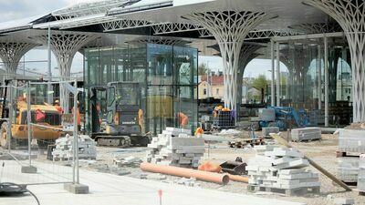 Termin mija 15 maja. Najnowsze zdjęcia z budowy Dworca Metropolitalnego w Lublinie
