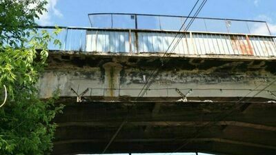 Wiadukt w miejscowości Prawda Stara