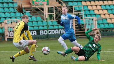 Klaudia Fabova (w zielonym stroju) zagrała w Gdańsku znakomite zawody
