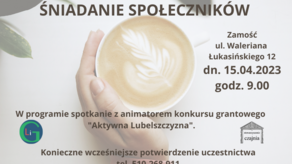 Zamość. Coś na ząb i do działania. Społecznicy zjedzą wspólne sobotnie śniadanie