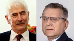 Wójt Stanisław Gołębiowski podczas ostatniej sesji RG tłumaczył radnym powody przyznania premii dla pracowników z rządowego funduszu. Negatywnie tę decyzję ocenił m.in. wiceprzewodniczący rady, Piotr Murat (z prawej)