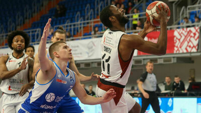 Polski Cukier Start – MKS Dąbrowa Górnicza 91:89. Wygrana w ostatnim meczu u siebie [zdjęcia]