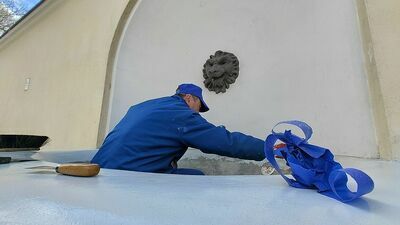 Prace przy wieży ciśnień