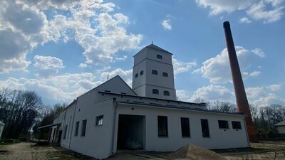 Gorzelnia podczas remontu