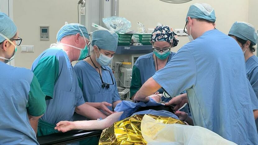 Przez pięć dni lekarze z USA i Polski zoperowali 20 pacjentów z Ukrainy 
