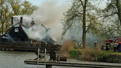 Lubelskie. Pożar w znanym hotelu i spa. Zdjęcia