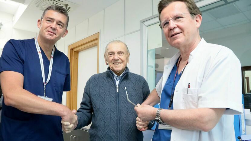 Od lewej: dr. Andrzej Madejczyk, Jan Szjda, dr Piotr Waciński.