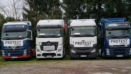 Blokada drogi nr 12 w okolicy Chełma. Protest przewoźników