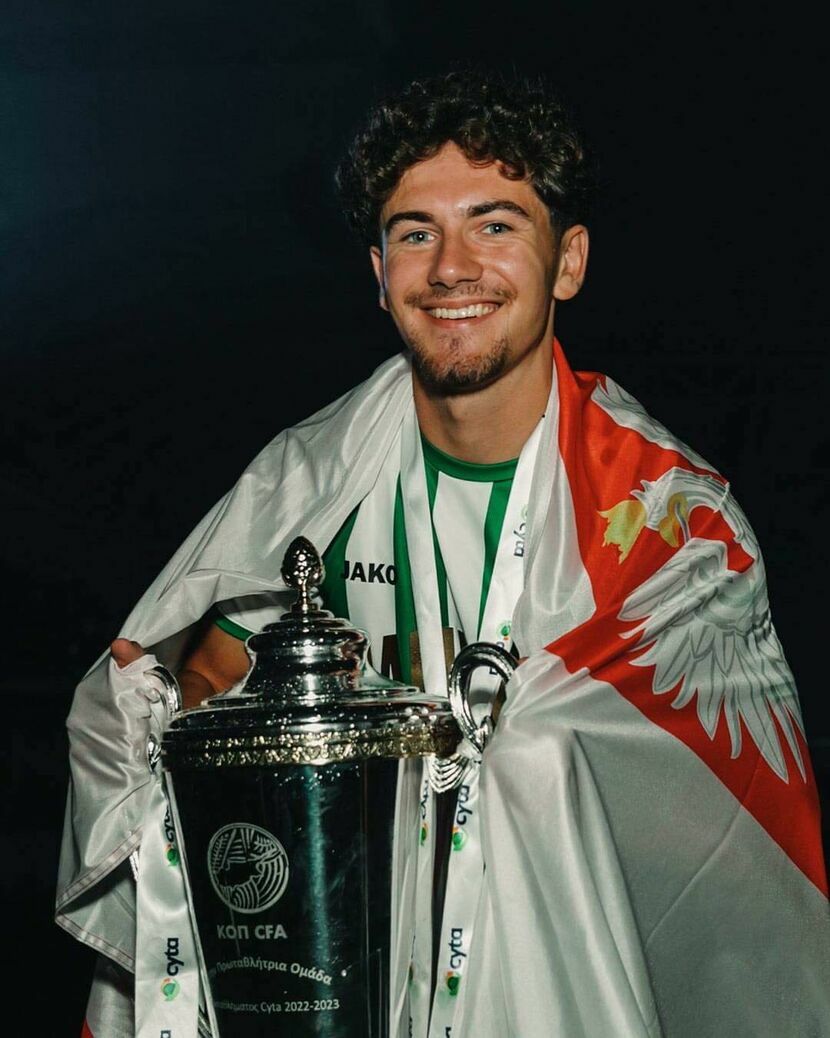 Karol Struski, wychowanek Górnika Łęczna wywalczył niedawno mistrzostwo Cypru
