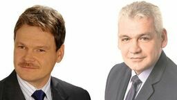 Jeszcze na początku kadencji obaj samorządowcy ze sobą współpracowali. Dariusz Zagdański (z lewej) był zastępcą Piotra Błażewicza w prezydium RM Zamość, ale później został tej funkcji pozbawiony