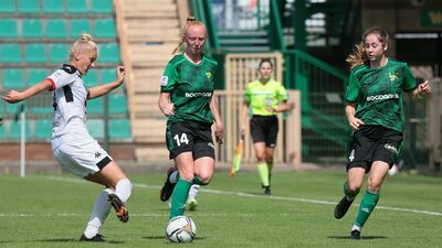 Jagoda Cyraniak (pierwsza z prawej) ma za sobą już sporo występów w Orlen Ekstralidze