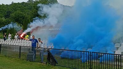 Tak kibice KS Cisowianka Drzewce świętowali awans do IV ligi

