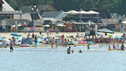 Letni dzień nad zalewem w Krasnobrodzie