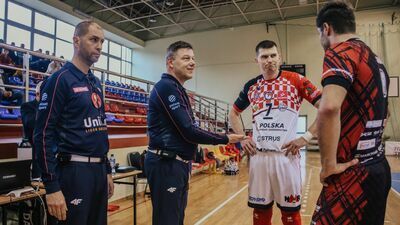 Przyjmujący Damian Dobosz (nr 7) przeniósł się z KPS Siedlce do beniaminka ChKS Arka Chełm