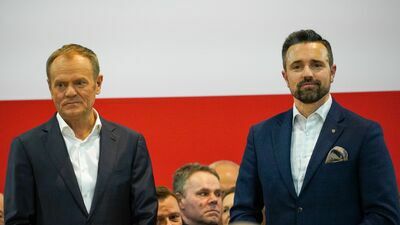 W kwietniu Białą Podlaską odwiedził Donald Tusk, lider PO. Prezydent Michał Litwiniuk należy do tej partii 