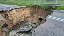 Wielka wyrwa powstała pod koniec maja