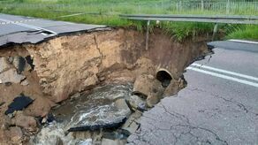 Wielka wyrwa powstała pod koniec maja