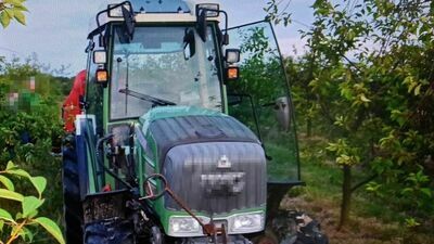 Wypadek podczas zbioru wiśni. Policja apeluje o zachowanie ostrożności i zdrowy rozsądek