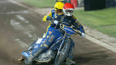 Jarosław Hampel podczas meczu z e-but.pl Stalą Gorzów