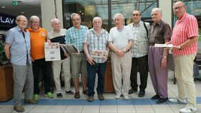 Uczestnicy ostatniego wtorkowego spotkania Klubu Weteranów Lubelskiego Sportu