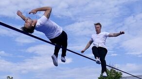 Filip Oleksik i Moritz Purer wymyślili i zaprezentują w Lublinie  „Slack Sensation” 