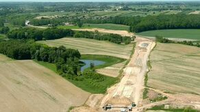 Tak z góry prezentuje się przebieg drogi, która ma przejąć część ruchu i odciążyć centrum Nałęczowa 