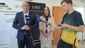 O naborze wniosków z programu w ramach Działania 9.7 Outplacement Tomasz Pitucha, dyrektor WUP w Lublinie oraz Iwona Jachowicz, naczelnik Wydziału Naboru poinformowali podczas wtorkowej konferencji prasowej